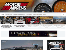 Tablet Screenshot of motormavens.com